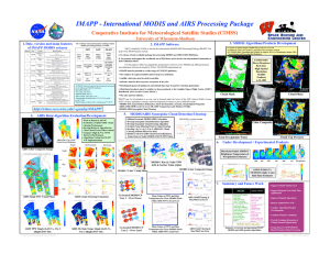 IMAPP - International MODIS and AIRS Processing Package  University of Wisconsin-Madison