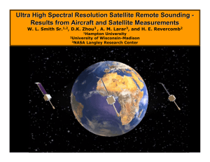 Ultra High Spectral Resolution Satellite Remote Sounding -