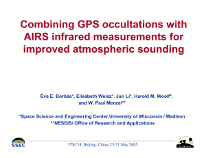 Combining GPS occultations with AIRS infrared measurements for improved atmospheric sounding