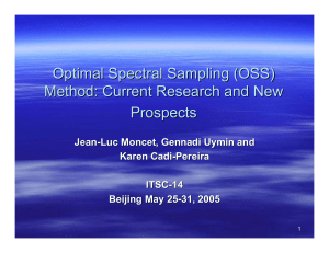 Optimal Spectral Sampling (OSS) Method: Current Research and New Prospects Jean