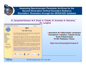 Assessing Spectroscopic Parameter Archives for the Second Generation Vertical Sounders Radiance