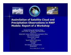 Assimilation of Satellite Cloud and Precipitation Observations in NWP