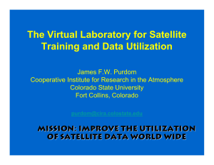 The Virtual Laboratory for Satellite Training and Data Utilization
