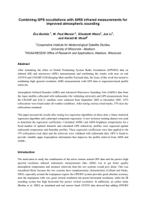 Combining GPS occultations with AIRS infrared measurements for improved atmospheric sounding