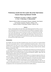 Preliminary results from the Lauder site of the Total Carbon