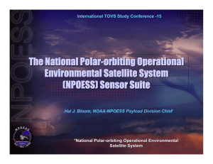 The National Polar - orbiting Operational Environmental Satellite System