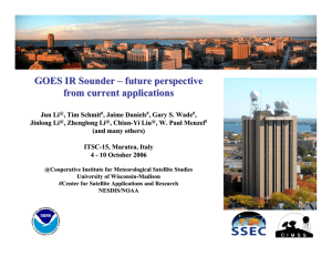GOES IR Sounder – future perspective from current applications