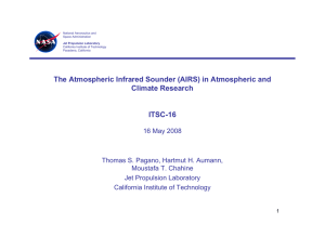 National Aeronautics and Space Administration Jet Propulsion Laboratory California Institute of Technology