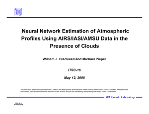 Neural Network Estimation of Atmospheric Profiles Using AIRS/IASI/AMSU Data in the