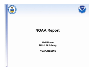 NOAA Report Hal Bloom Mitch Goldberg NOAA/NESDIS
