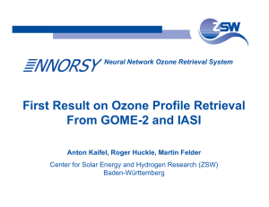 First Result on Ozone Profile Retrieval From GOME-2 and IASI