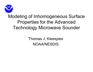 Modeling of Inhomogeneous Surface Properties for the Advanced Technology Microwave Sounder