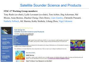 Satellite Sounder Science and Products