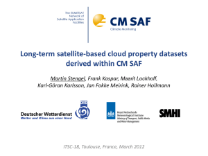 Long-term satellite-based cloud property datasets derived within CM SAF