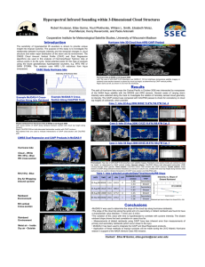 The  sensitivity  of  hyperspectral  IR ... insight into tropical cyclones. The purpose of this study is...