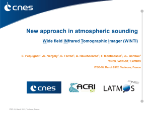 New approach in atmospheric sounding  Wide field INfrared Tomographic Imager (WINTI)