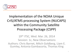 Implementation of the NOAA Unique CrIS/ATMS processing System (NUCAPS) Processing Package (CSPP)