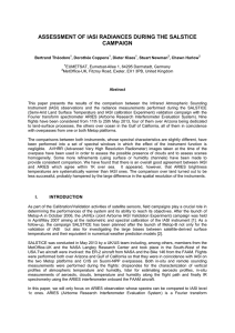 ASSESSMENT OF IASI RADIANCES DURING THE SALSTICE CAMPAIGN