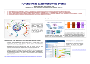 FUTURE SPACE-BASED OBSERVING SYSTEM