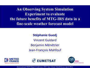 An Observing System Simulation Experiment to evaluate fine-scale weather forecast model