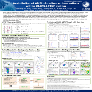 Assimilation of AMSU-A radiance observations within KIAPS-LETKF system