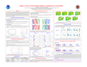 Impacts of Three Orbits Satellite Radiance Assimilation on Coastal QPFs