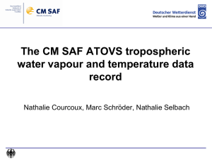The CM SAF ATOVS tropospheric water vapour and temperature data record