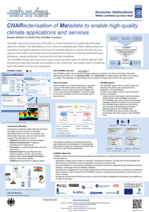 CHAR climate applications and services