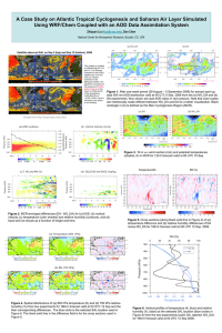 A Case Study on Atlantic Tropical Cyclogenesis and Saharan Air... Using WRF/Chem Coupled with an AOD Data Assimilation System