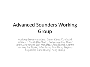 Advanced Sounders Working Group