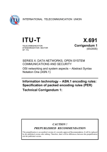 ITU-T X.691 Corrigendum 1