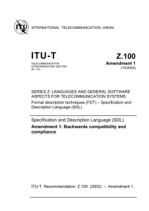 ITU-T Z.100 Amendment 1