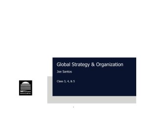 Global Strategy &amp; Organization Joe Santos  Class 4