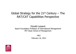 Global Strategy for the 21 Century – The gy y