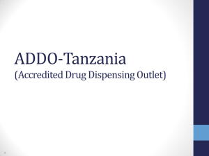 ADDO-Tanzania (Accredited Drug Dispensing Outlet) 1