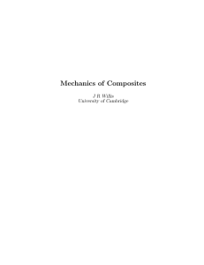Mechanics of Composites J R Willis University of Cambridge