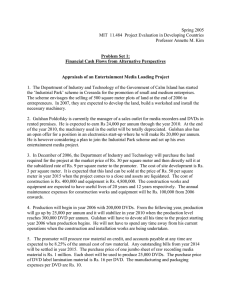 Spring 2005 MIT  11.484  Project Evaluation in Developing Countries