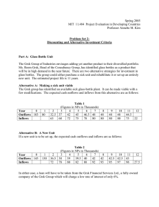 Spring 2005 MIT  11.484  Project Evaluation in Developing Countries