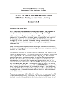 11.520: A Workshop on Geographic Information Systems