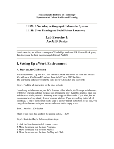 11.520: A Workshop on Geographic Information Systems