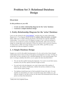 Problem Set 3: Relational Database Design Overview