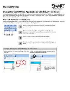 Quick Reference Using Microsoft Office Applications with SMART software