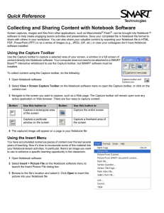 Quick Reference Collecting and Sharing Content with Notebook Software