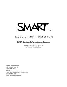 SMART Notebook Software Learner Resource