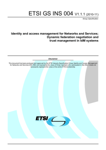 ETSI GS INS 004  V1.1.1