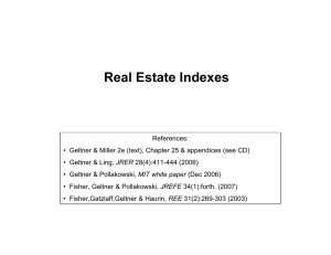 Real Estate Indexes