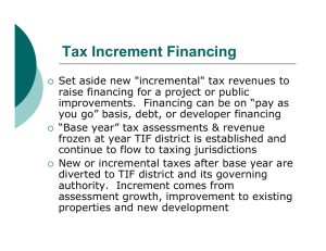 Tax Increment Financing