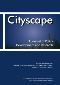 a Journal of Policy Development and Research Design and Disaster: