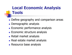 Local Economic Analysis Tools