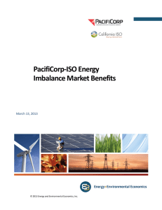 PacifiCorp-ISO Energy Imbalance Market Benefits  March 13